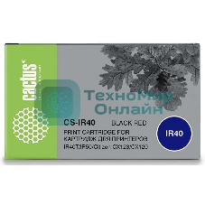 Картридж матричный Cactus CS-IR40 черный/красный (300 000 знаков) для Citizen IR40T/IR50/Citizen CX123/CX120