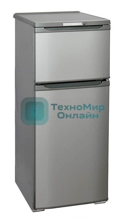 Холодильник Бирюса Б-M122 металлик двухкамерный 115/35л морозилка сверху