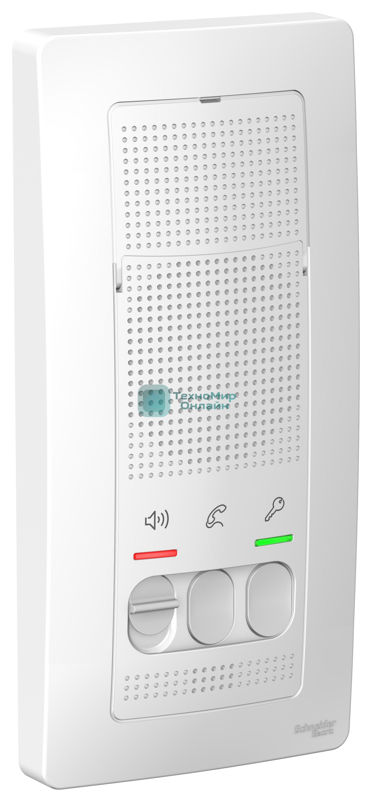 Устройство переговорное (Домофон) BLANCA настен. монтаж 4.5В бел. SchE BLNDA000011