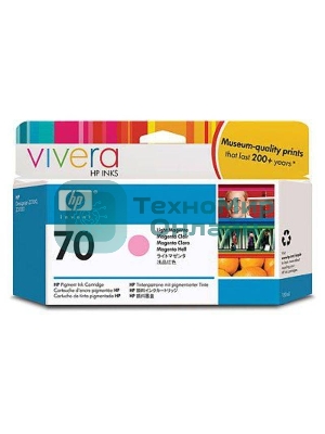 Картридж струйный HP №70 C9455A светло-пурпурный для HP DJ Z2100/Z3100 (130мл)