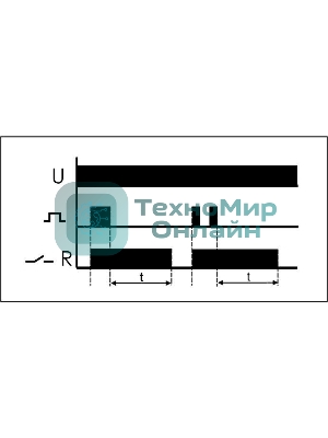 Реле времени PO-406 (задержка выкл./управ. контактом 230В 8А 1НО IP20 монтаж в коробку d-60мм) F&F EA02.001.019