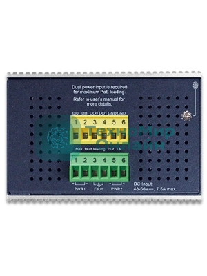 Коммутатор PLANET IGS-6325-8UP2S IP30 DIN-rail Industrial L3 8-Port 10/100/1000T 802.3bt PoE + 2-port 1G/2.5G SFP Full Managed Switch (-40 to 75 C, 8-port 95W PoE++, 802.3bt/PoH/Force modes, dual redundant power input on 48~56VDC terminal block, DIDO, ERPS Ring, 1588 PTP TC, Modbus TCP, ONVIF, Cybersecurity features, Hardware Layer3 OSPFv2 and IPv4/IPv6 Static Routing, supports MQTT, supports 100FX, 1000X and 2.5G SFP)