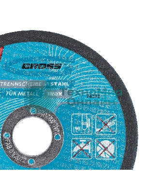 Круг отрезной по металлу Gross 74370 125 х 1,6 х 22,2 мм