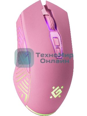 Мышь беспроводная Defender Pandora GM-502 розовый, 3200 dpi, радиоканал, USB, кнопки - 7