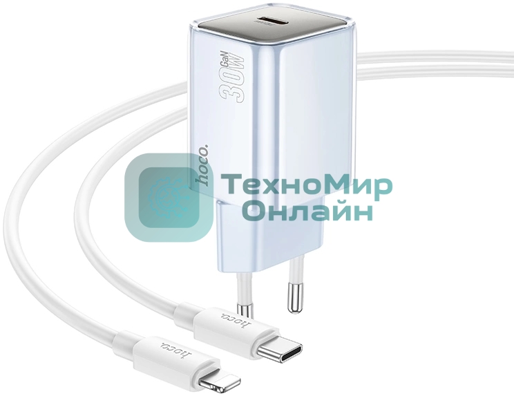 Сетевое зарядное устройство Hoco N47 Glorious 30W 3A (PD) белый PD30W