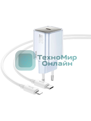 Сетевое зарядное устройство Hoco N47 Glorious 30W 3A (PD) белый PD30W