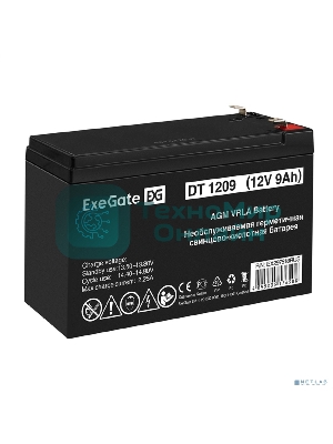 Аккумуляторная батарея ExeGate DT 1209 (12V 9Ah, клеммы F1)