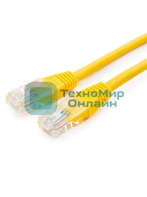 Патч-корд UTP Cablexpert cat.5e, 0.25м, литой, многожильный, желтый