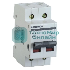 Выключатель нагрузки IEK MNV15-2-063 (мини-рубильник) ВН-32 2Р 63А GENERICA