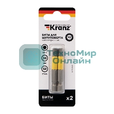 Бита шестигранная для шуруповерта Kranz HEX5х50 мм (2 шт./уп.)