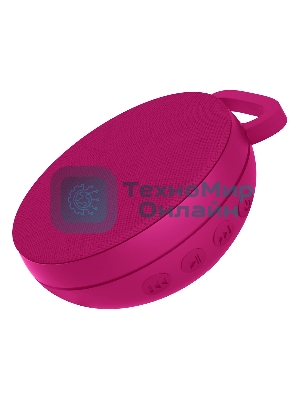 Колонка порт. SunWind SW-PS103 R розовый 3W 1.0 BT/3.5Jack 10м 400mAh