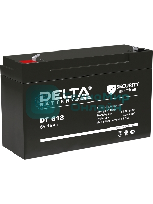 Аккумуляторная батарея Delta series DT, DT 612, voltage 6V, capacity 12Ah (discharge 20 hours)