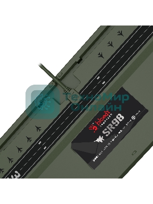 Клавиатура A4Tech Bloody S98 проводная, USB Type-A, белый/зеленый