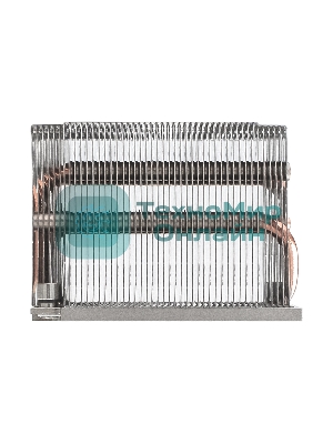 Радиатор+направляющая планка для процессора ExeGate ESNK-P0068P.2U.3647.Cu + BKT-0126 (Al+Cu, 2U, 4 тепл. трубки, LGA3647, Square, TDP 205W, 390г, на винтах, с термопастой, в комплекте с направляющей планкой (back plate BKT-0126), RTL)