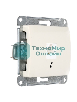 Systeme Electric Glossa Беж Розетка телефонная RJ11