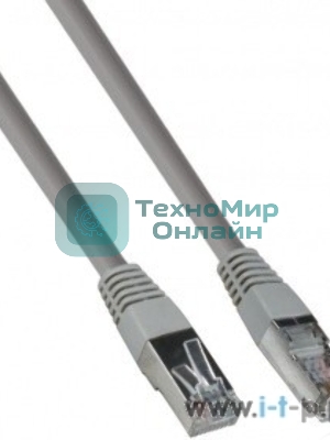 Патч-корд ExeGate EX272309RUS FTP cat.5e,1м ExeGate серый