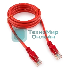 Патч-корд UTP Cablexpert cat.5e, 1.5м, литой, многожильный, красный