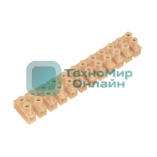 Клеммная колодка винтовая Rexant KВ-14 (6-14 мм²), ток 20 A, полиэтилен белый (ЗВИ)