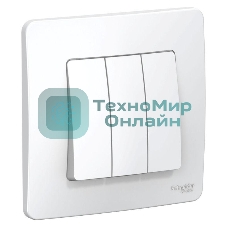 Выключатель 3-кл. СП Blanca (сх.1+1+1) 10А 250 В белый SchE BLNVS100501