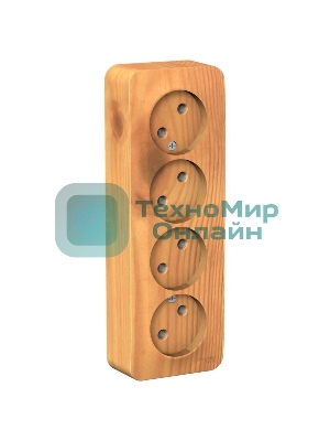 Розетка SCHNEIDER ELECTRIC Blanca4-м оп 16А 250В без шторок без заземл. изол. пласт.