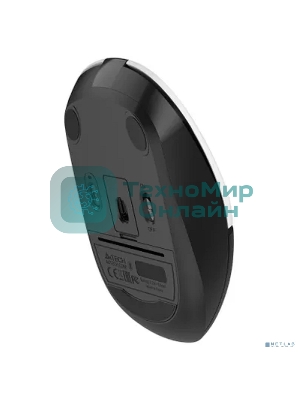 Мышь беспроводная A4Tech Fstyler FB12 белый/черный, 1200 dpi, радиоканал, Bluetooth, USB, кнопки - 3