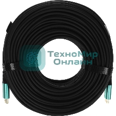 Кабель аудио-видео Cactus CS-HDMI-AOC-2.1-70 HDMI (m)/HDMI (m) 70м. позолоч.конт. черный