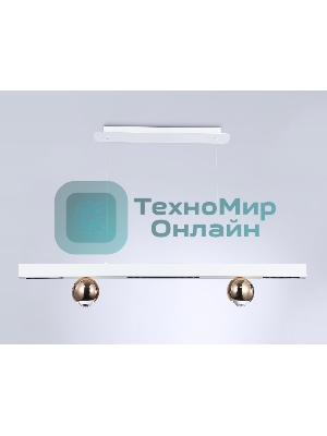 Светильник подвесной светодиодный FL5955 WH/GD белый/золото 4200K 18W 1000*70*1200 (Без ПДУ)