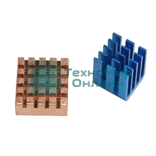 Набор радиаторов ACD RA207 Golden + Blue Heat Sink setfor Raspberry Pi 3