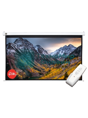 Экран 186x105см Motoscreen 16:9 настенно-потолочный(моторизованный) 84' Matt White (MW)