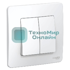 Переключатель 2-кл. СП BLANCA (сх.6+6) 10А 250В бел. SchE BLNVS106601