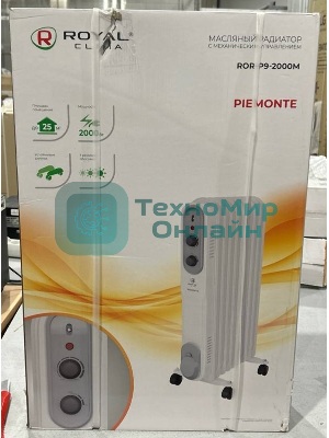 (Поврежденный товар) Обогреватель масляный Royal Clima ROR-P9-2000M [См.описание!]