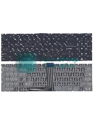Клавиатура для ноутбука MSI GT72 GS60 GS70 GP62 GL72 GE72, черная с белой подсветкой