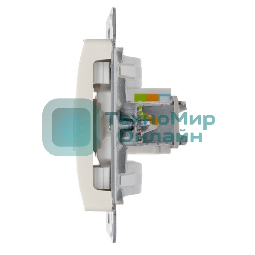 Systeme Electric Glossa Беж Розетка телефонная RJ11