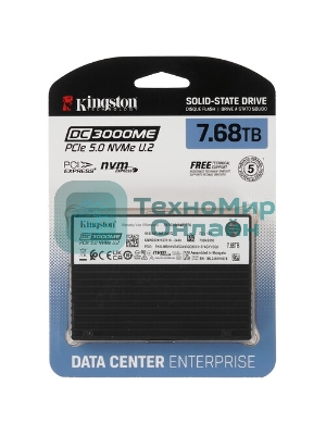 Накопитель SSD Kingston DC3000ME 7680Gb, U.2(2.5