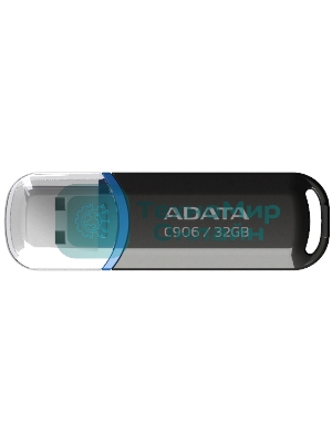 Флешка USB ADATA C906 (AC906-32G-RBK), 32Gb, USB 2.0, R/W 15/5, черный/синий
