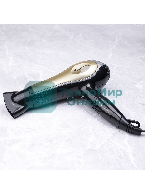 Фен Galaxy GL 4316 черный/золотистый, 2200 Вт
