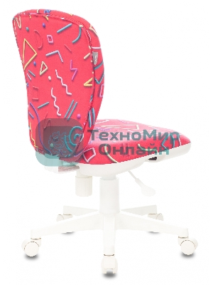Кресло детское Бюрократ KD-W10 малиновый Sticks 05 крестовина пластик пластик белый