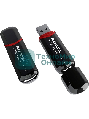 Флешка USB ADATA UV150 (AUV150-64G-RBK), 64Gb, USB 3.0, R/W 100/40, черный