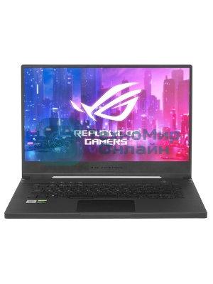 Клавиатура для ноутбука Asus ROG GU502 серебристая c подсветкой маленький энтер