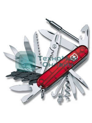 Нож перочинный Victorinox CyberTool L (1.7775.T) 91мм 39функций красный полупрозначный карт.коробка
