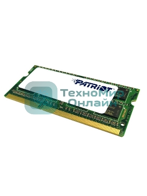 Оперативная память Patriot, DDR3L, 8GB (1x8 GB), 1600 MHz, CL11, SO-DIMM