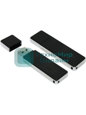 Флешка USB Transcend JetFlash 780 (TS64GJF780), 64Gb, USB 3.2 Gen 1 (USB 3.0), R/W 210/140, черный/серебристый