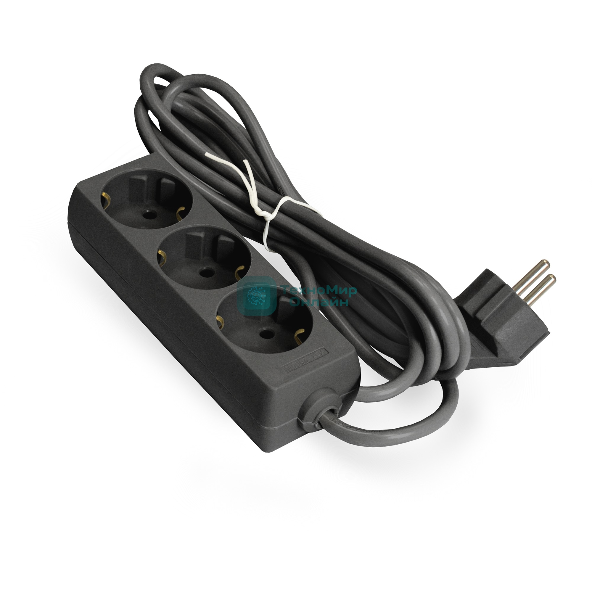 Удлинитель ExeGate EX285801RUS ECE-3-1.8B (3 евророзетки с заземлением, 1.8 м, черный)