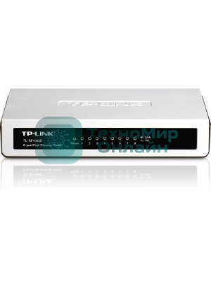 Коммутатор TP-Link SOHO TL-SF1008D Коммутатор 8-port 10/100M mini Desktop Switch, 8 10/100M RJ45 ports, Plastic case