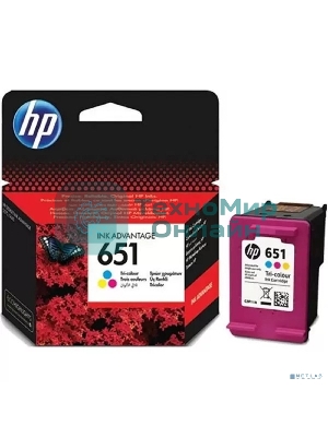 Картридж струйный HP 651 C2P10AE черный для HP DJ IA5575e (600 стр.)