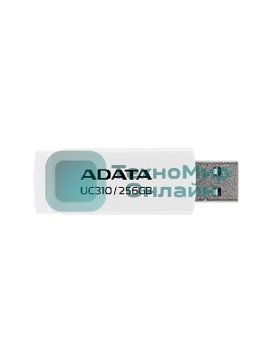 Флешка USB ADATA UC310 (UC310-256G-RWH), 256Gb, USB 3.2 Gen1, R/W 100/30, белый
