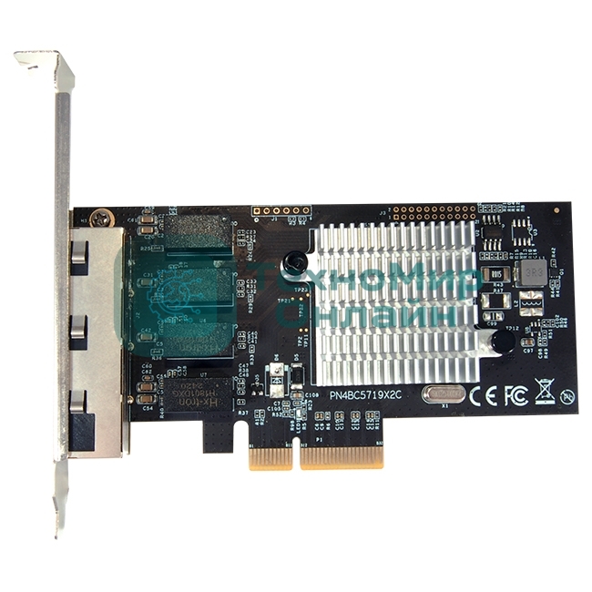 Сетевая карта SUNRICH TECHNOLOGY N-1060 1G Quad Port RJ45 PCIE Ethernet Adapter with Broadcom BCM5719 chipset