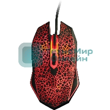 Мышь проводная Qumo Solaris M10 + коврик, проводная, оптическая, 800/1200/1600/2200 dpi