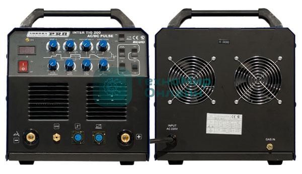 Инвертор сварочный AURORA PRO INTER TIG 200 AC/DC PULSE Mosfet 6.2кВт 220В TIG/MMA 10-200А