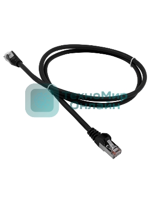Патч-корд LANMASTER LSZH FTP cat.5e, 3.0 м, черный